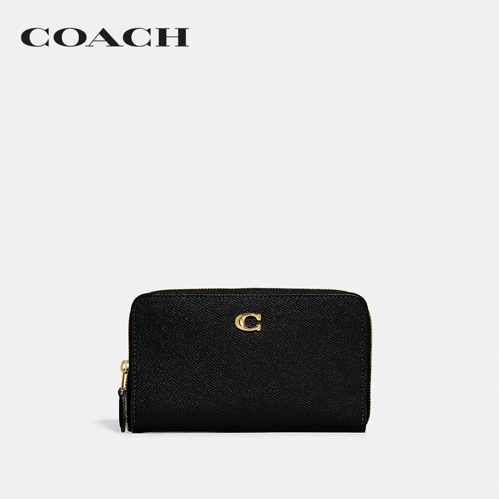 COACH กระเป๋าสตางค์ผู้หญิง รุ่น Medium Zip Around Wallet สีดำ CI194 B4/BK ad1909286921c7fae22f27b0a30198a9