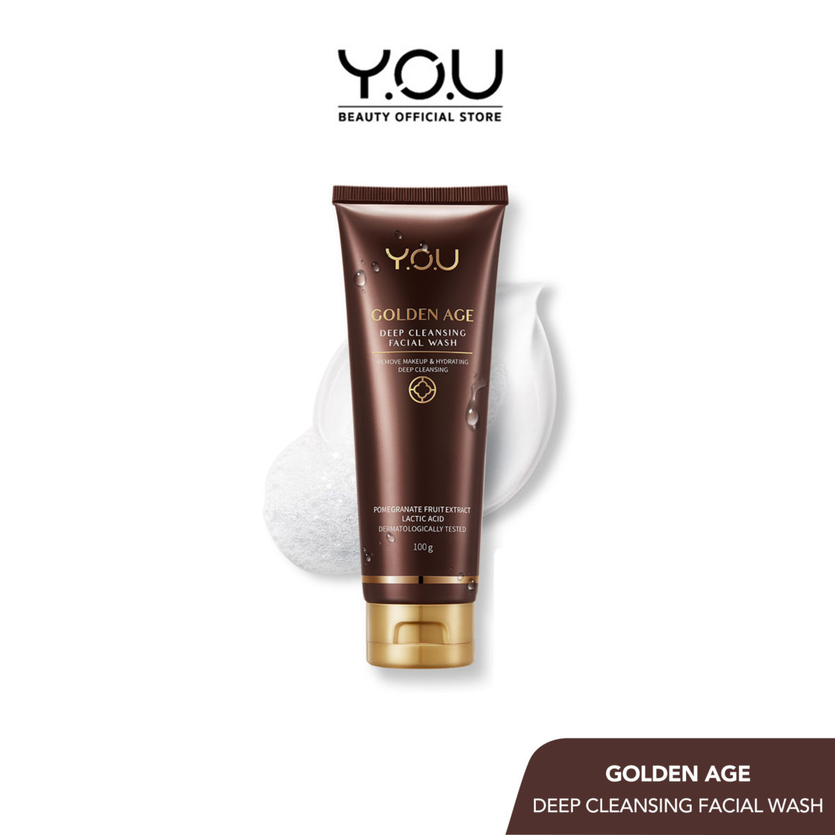 YOU Golden Age Deep Cleansing Facial Wash 100g. ทำความสะอาดรูขุมขนอย่างล้ำลึกและขจัดเครื่องสำอาง bdc51d72c9333d8dcace2626309017f7