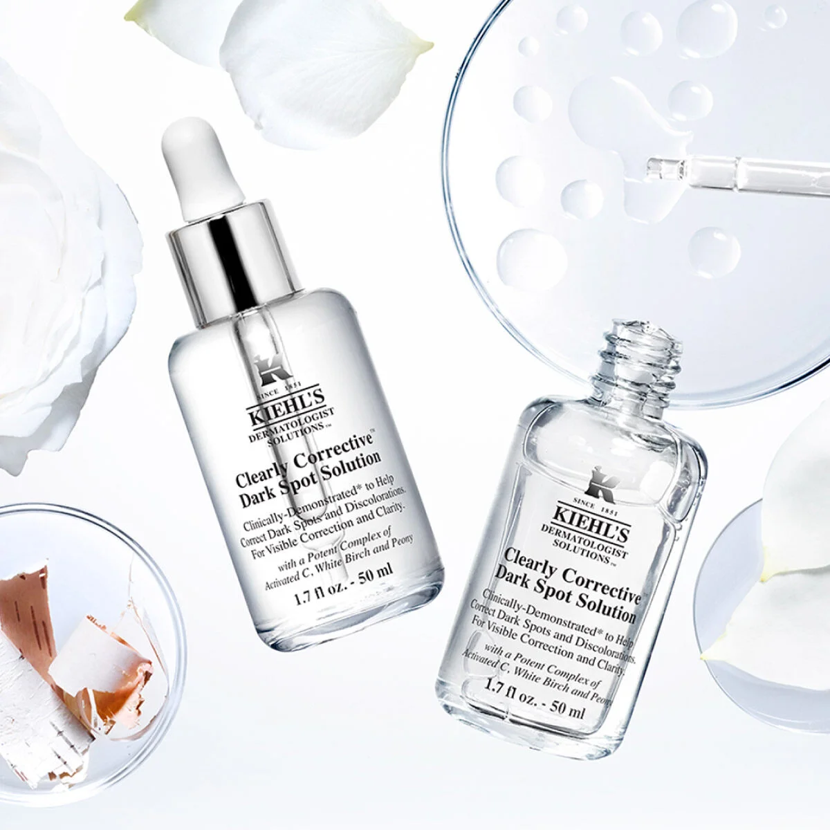 เซรั่ม KIEHL'S CLEARLY CORRECTIVE DARK SPOT SOLUTION 50ML คีลส์ เคลียร์ลี่ คอเรคทีฟ ดาร์ก สปอต โซลูชั่น เซรั่มปรับสีผิวให้สม่ำเสมอ ลดเลือนจุดด่างดำ 1bdc770c28b22f4d5e4de002017bd9bb