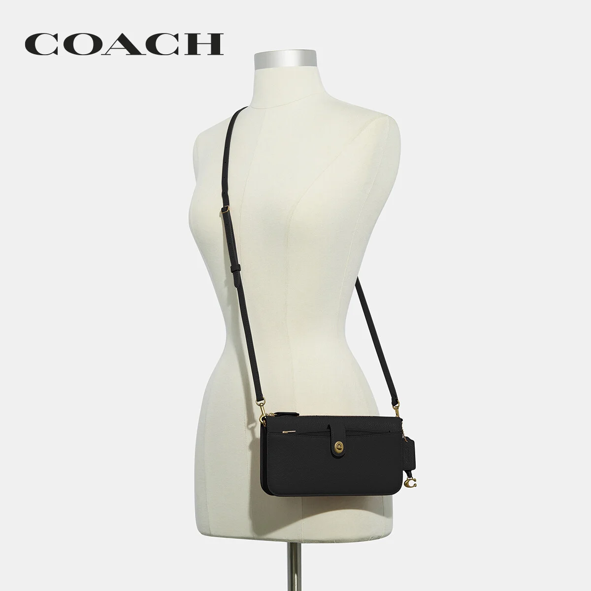 COACH กระเป๋าสะพายข้าง ผู้หญิง รุ่น Noa Pop-Up Messenger สีดำ C4816 B4/BK 0c4b51ed15b20c362af35229871b01e6