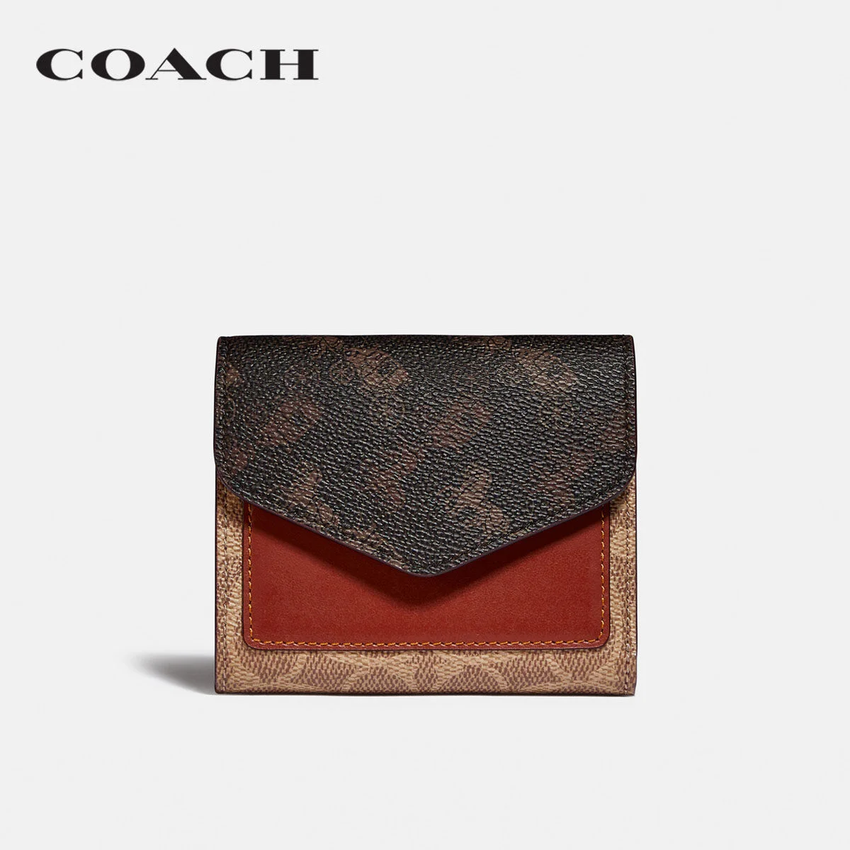 COACH กระเป๋าสตางค์ขนาดเล็ก ผู้หญิง รุ่น Wyn Small Wallet With Horse And Carriage Print สีน้ำตาล C3160 B4S1C 19699f69e2d825c5d65aaa2c7f67155e