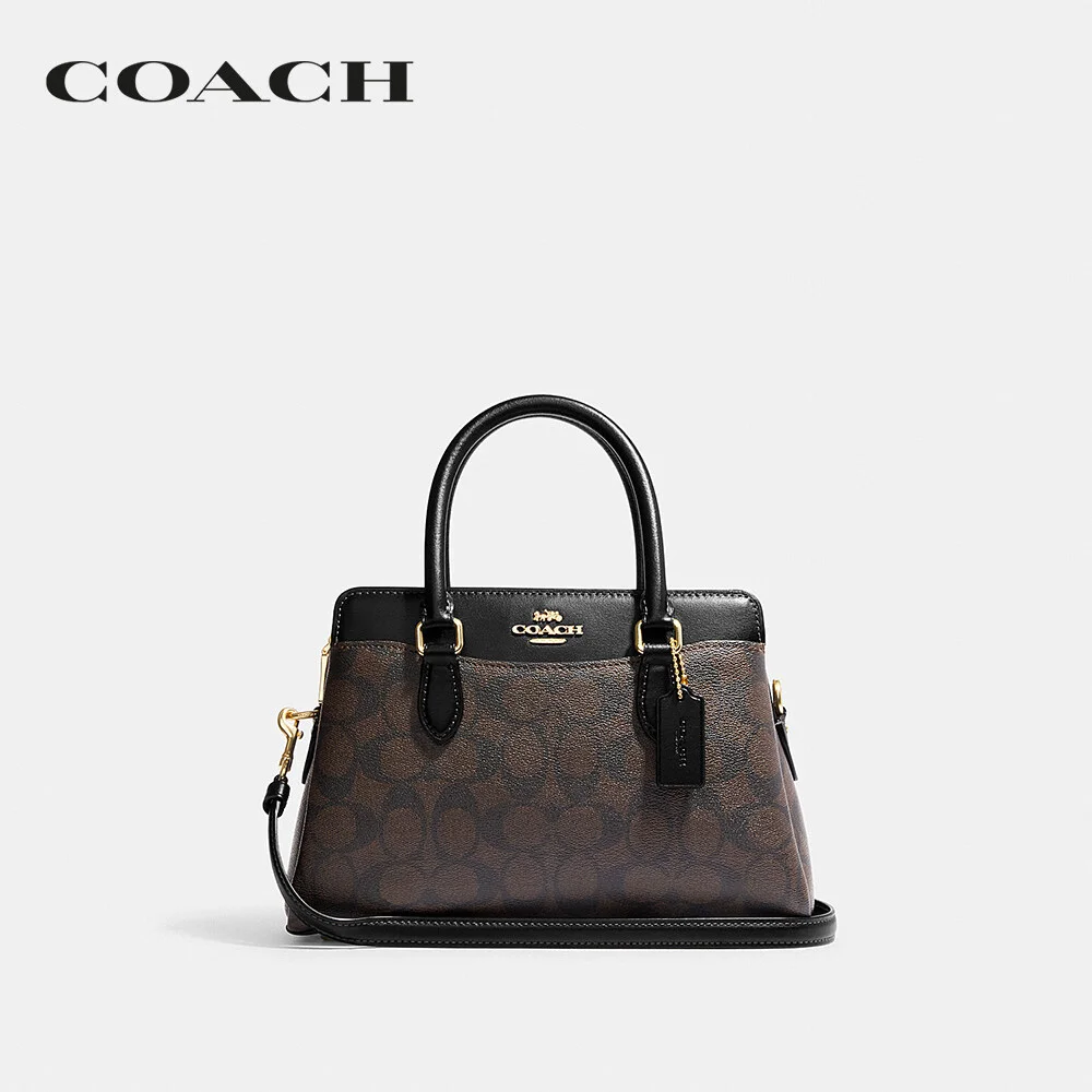 COACH กระเป๋าถือ ผู้หญิง รุ่น Mini Darcie Carryall In Signature Canvas สีน้ำตาล CH174 IMAA8 19a6affc24eb88d7477e0ee386b9f25d
