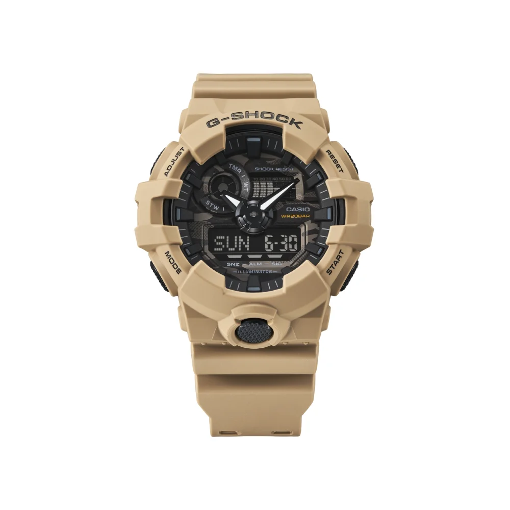 นาฬิกาผู้ชาย CASIO G-SHOCK YOUTH รุ่น GA-700CA-5ADR วัสดุเรซิ่น สีน้ำตาล 1fb0e75261cf642a72a3a0c94fec8062