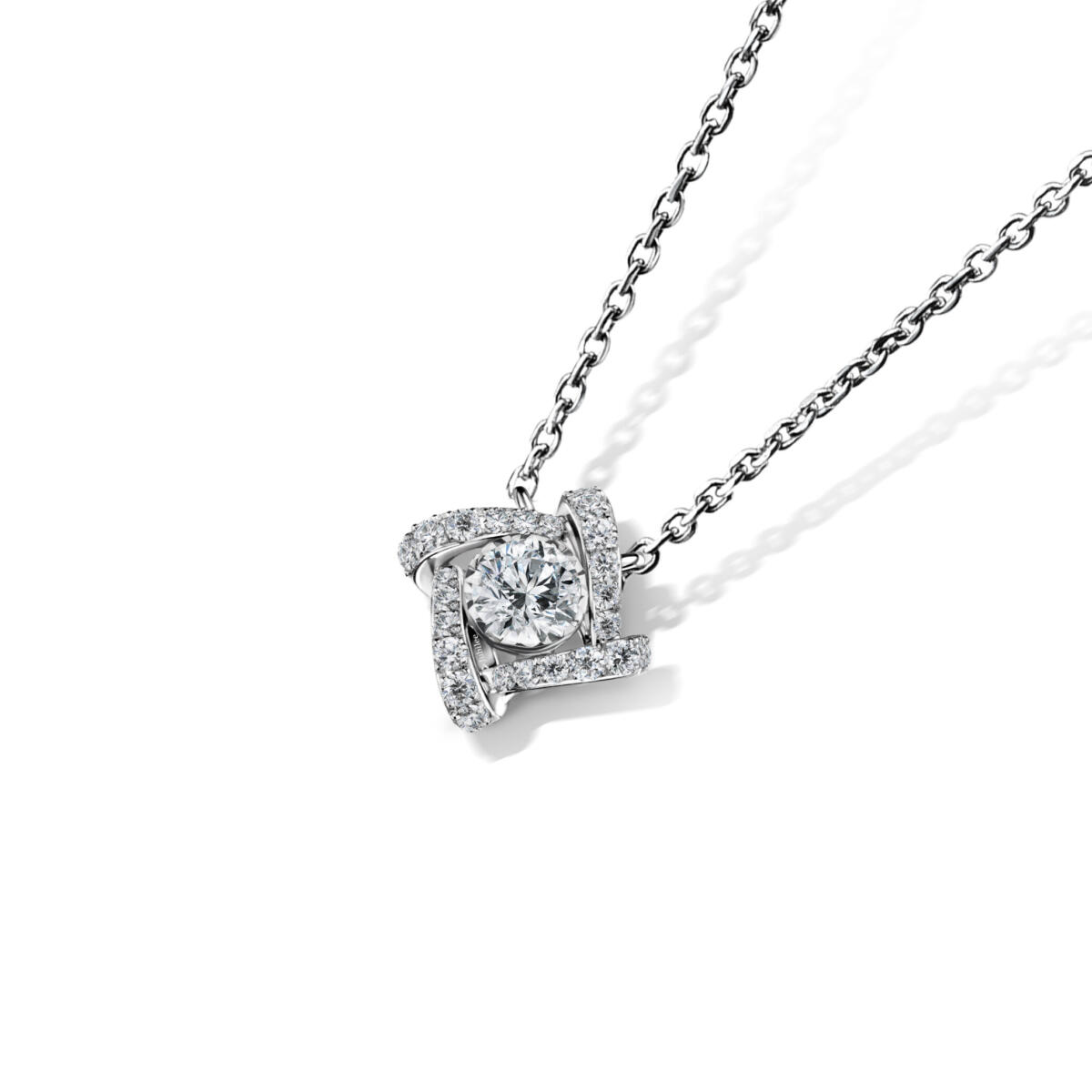 จี้เพชร Jubilee Diamond - Diamond Wind of Summer Diamond Pendant Necklace with Chain 28662fb1012623081c0365cbf344f003