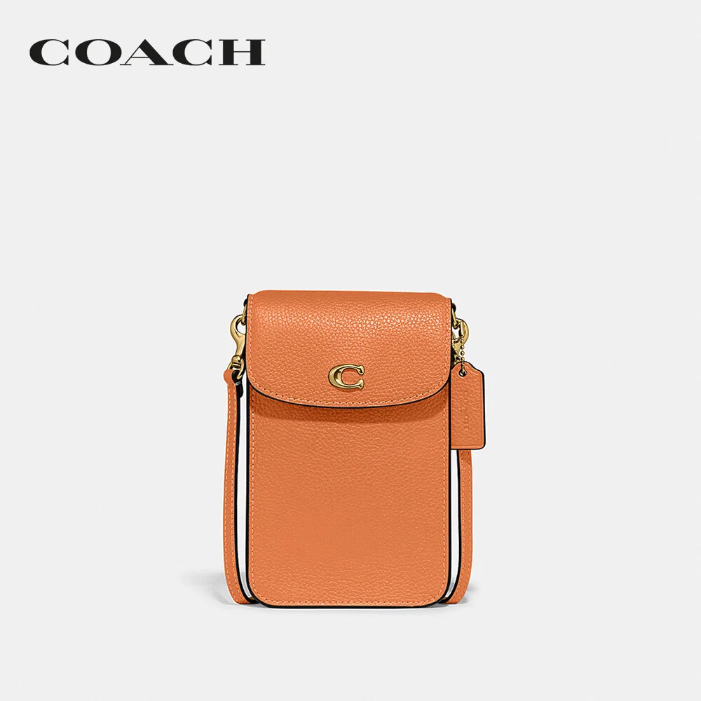 COACH กระเป๋าสะพายข้าง ผู้หญิง รุ่น Phone Crossbody สีส้ม CH815 B4UC8 29a28477a6e92fb72872994b087a18a5