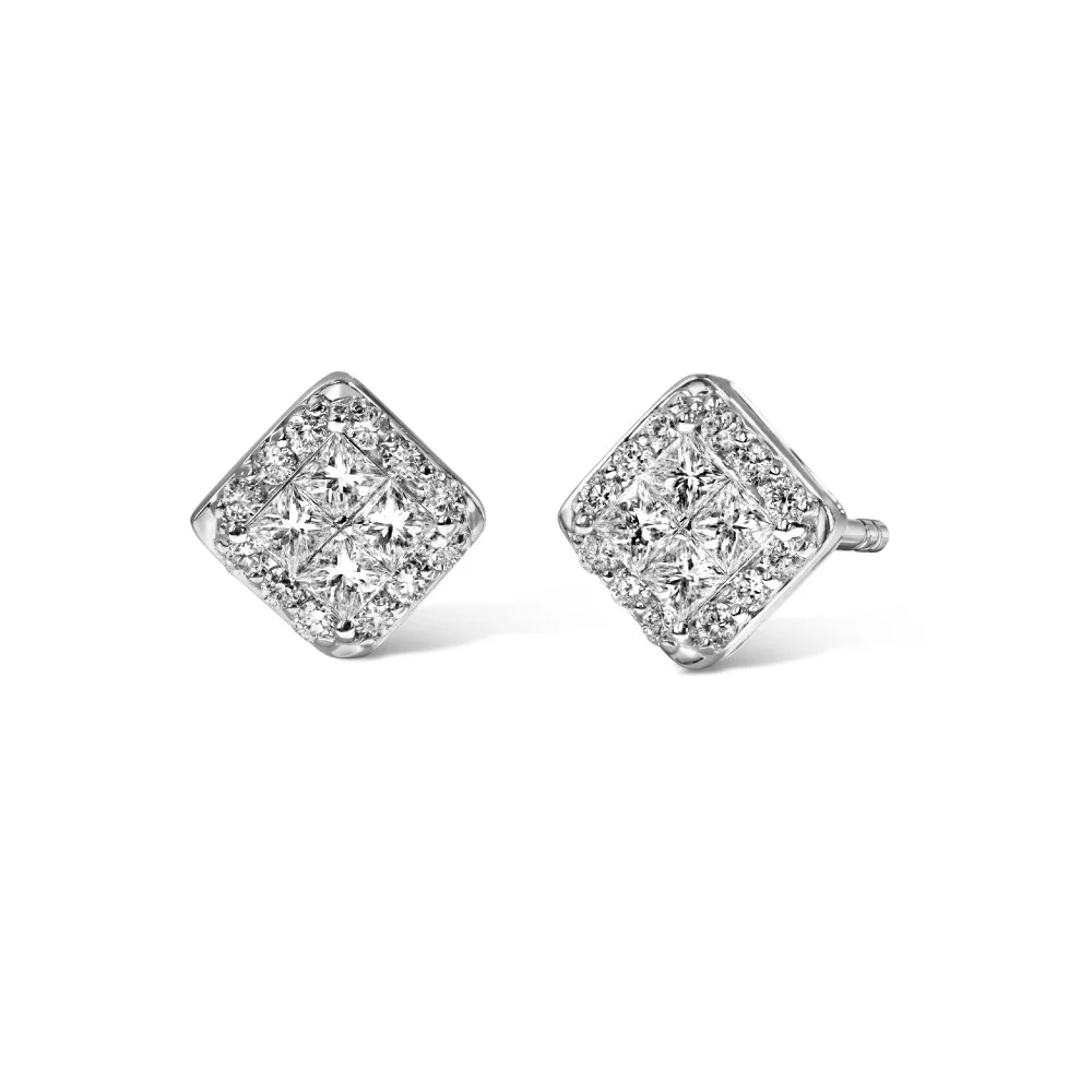 ต่างหูเพชร Jubilee Diamond - Passage of Love Diamond Earrings (White Gold) 2cadf4291d2ca1896e64b6ceac30e64e