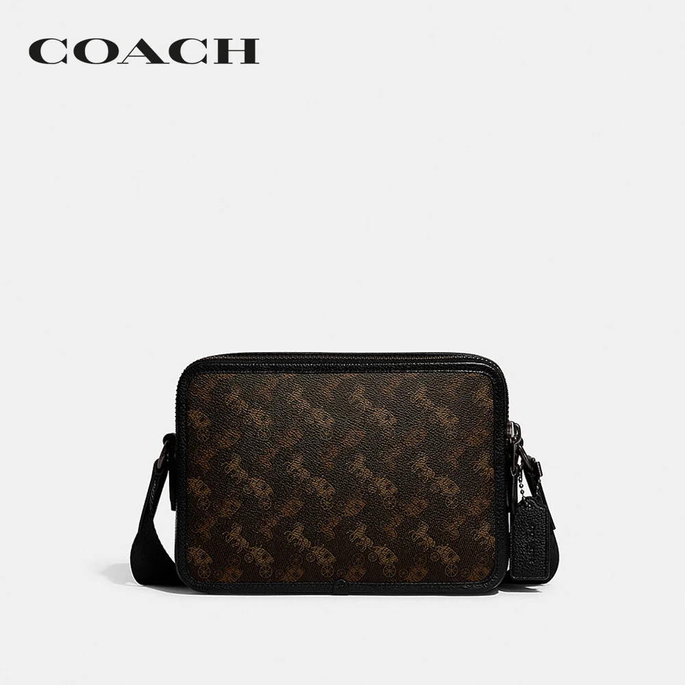 COACH กระเป๋าสะพายข้าง ผู้ชาย รุ่น Charter Crossbody 24 In Horse And Carriage Print Canvas สีน้ำตาล CH764 A7U 334ef2ef1f02a24af42cac4f3dedff55