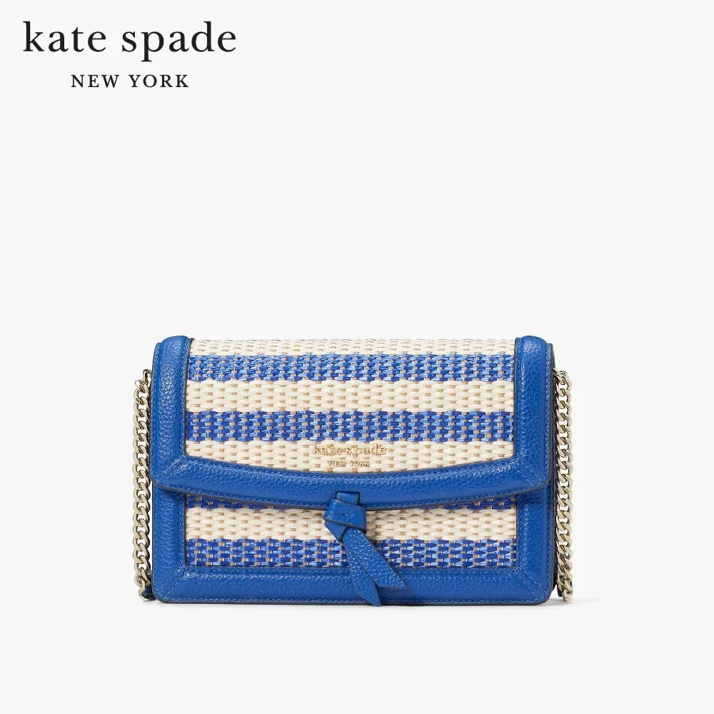 กระเป๋าสะพายข้าง Kate Spade New York KNOTT STRIPED FLAP CROSSBODY KC129 37c7cf1cf5c9e5c3ae9f164e12b008bf