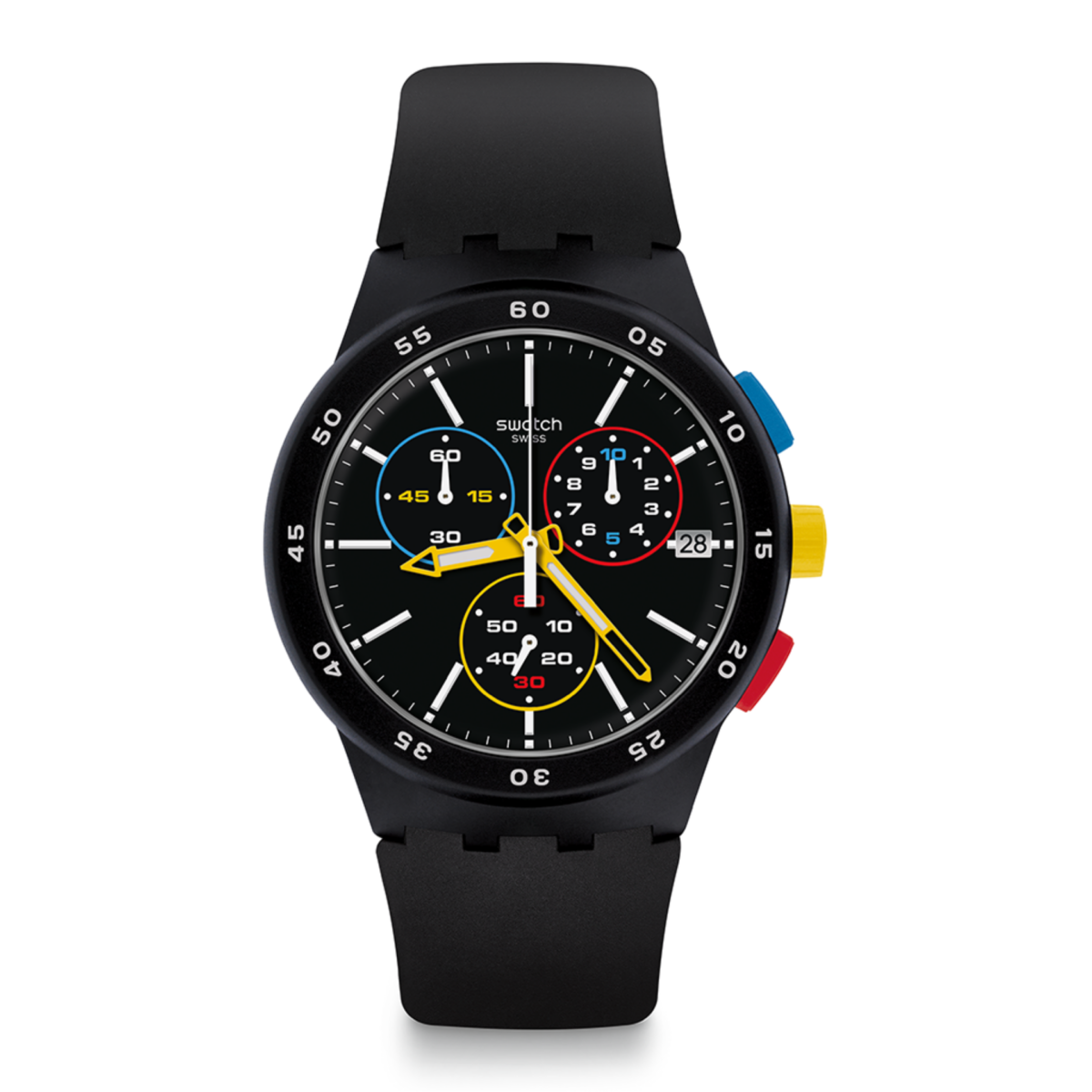 นาฬิกา Swatch Chronograph BLACK-ONE SUSB416 - นาฬิกา Swatch ผู้ชาย 39ebfee21fbc082e52b9c9f0219928a7