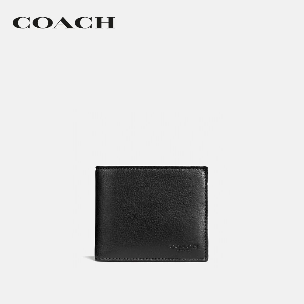 COACH กระเป๋าสตางค์ ผู้ชาย รุ่น 3-In-1 Wallet สีดำ 74991 BLK 3c56a9375bb2b301d8ab36736d7fd062