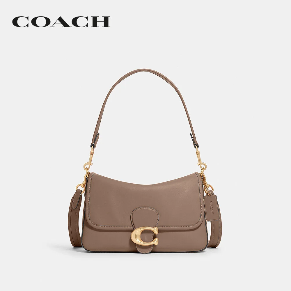 COACH กระเป๋าสะพายไหล่ ผู้หญิง รุ่น Soft Tabby Shoulder Bag สีครีม C4823 B4/TP 44327e7133687475fc0f856d9dfcf370