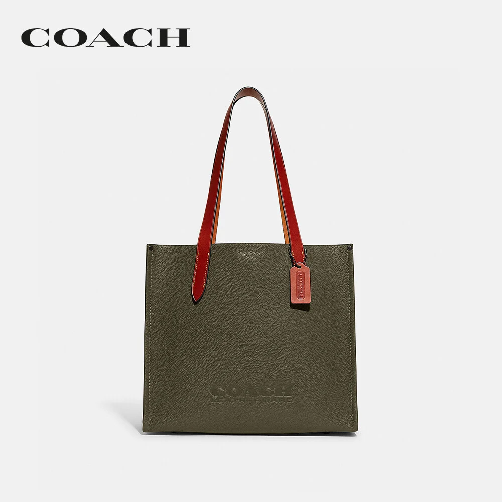 COACH กระเป๋าทรงสี่เหลี่ยม ผู้ชาย รุ่น Relay Tote 34 สีเขียว CH757 ARY 49f9a323474751270fc3407b4f512065