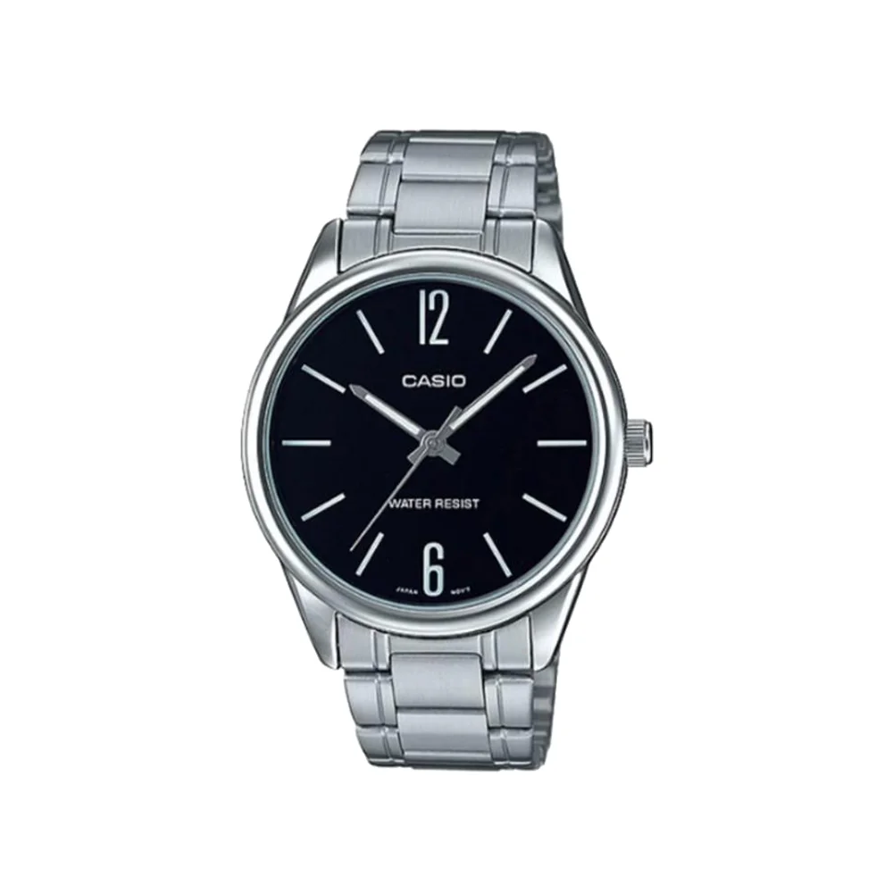 นาฬิกาผู้หญิง CASIO รุ่น MTP-V005D-1BUDF วัสดุสเตนเลสสตีล สีดำ 520967f2a4fd4f761b49c795b501fb2d