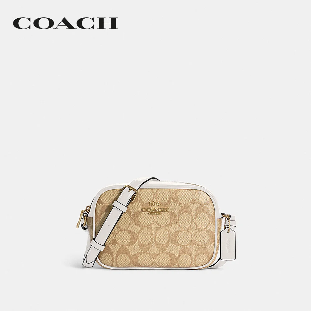 COACH กระเป๋าสะพายข้าง ผู้หญิง รุ่น Mini Jamie Camera Bag In Signature Canvas สีครีม C9926 IMDQC 542bed646371b0491bfbda14616afc3f