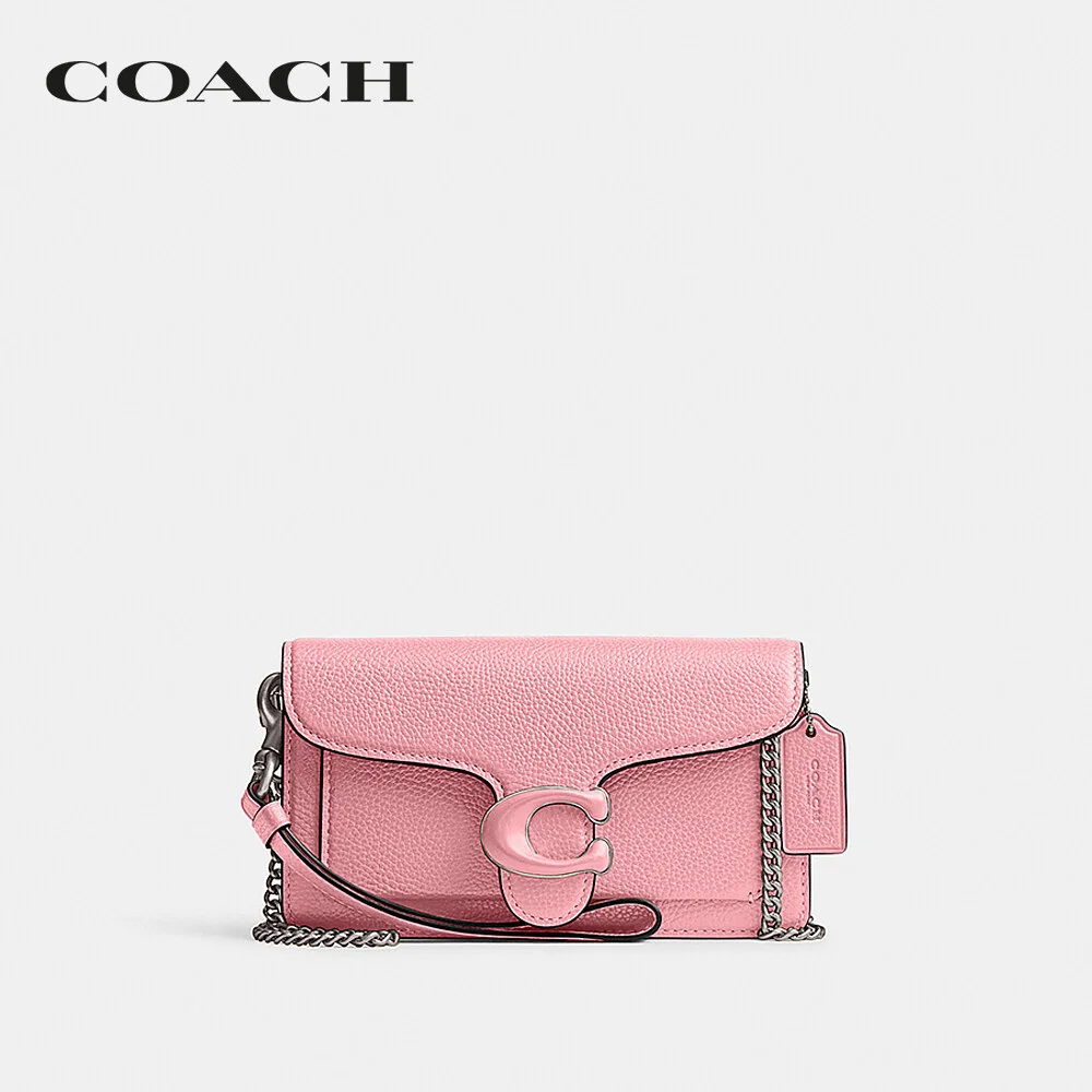 COACH กระเป๋าคล้องมือขนาดเล็ก ผู้หญิง รุ่น Tabby Wristlet สีชมพู CJ925 LHVDT 590e0bdfa26f95b79e409b86103048b5