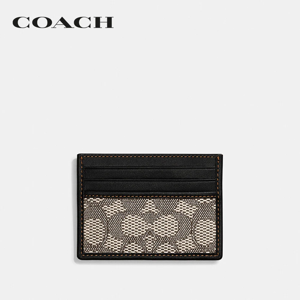 COACH กระเป๋าใส่บัตร ผู้ชาย รุ่น Card Case In Signature Textile Jacquard สีหลากสี CH746 UW5 5baa07a3bf61f2a993a2b947b93ccd69