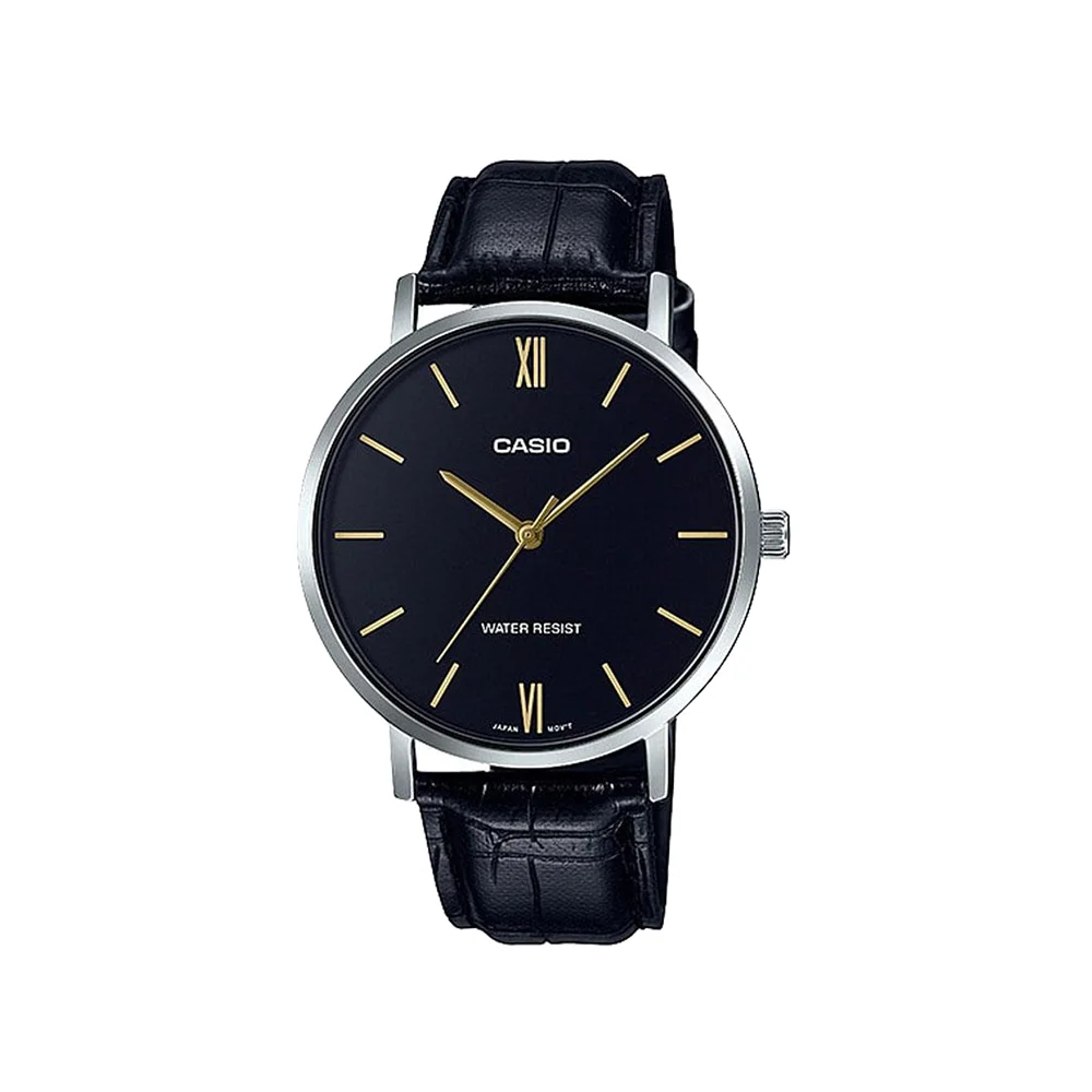 นาฬิกา CASIO รุ่น MTP-VT01L-1BUDF สายหนัง สีดำ 63308cd7271adf2e61636dbd4bcfb849
