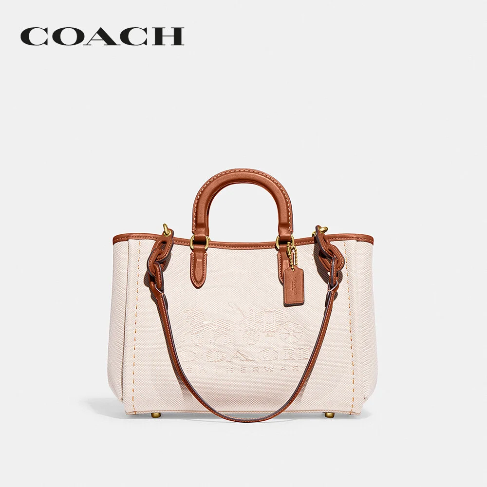 COACH กระเป๋าทรงสี่เหลี่ยม ผู้หญิง รุ่น Reese Tote 28 สีครีม CJ811 B4/NA 6a5fc04ce91d30a6e51a9728ed45c753