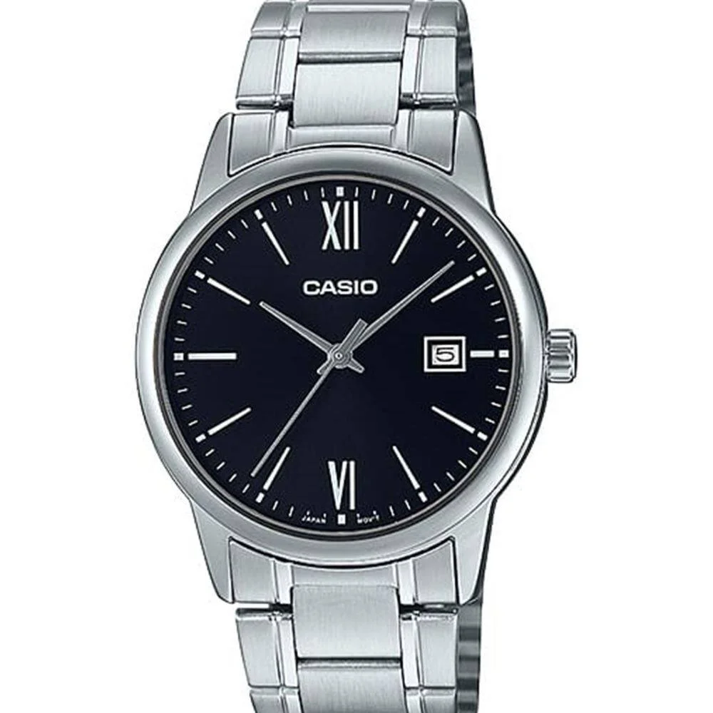 นาฬิกา CASIO รุ่น MTP-V002D-1B3UDF สายสเตนเลสสตีล สีดำ 6c64508355a1048a31ecd1ca2d3f0227