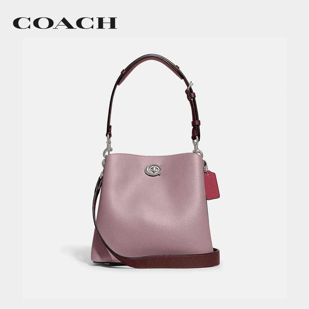 COACH กระเป๋าถือ ผู้หญิง รุ่น Willow Bucket Bag In Colorblock สีม่วง C3766 LHVSP 6eeef70b779b2761fb5cf120f55d27ed