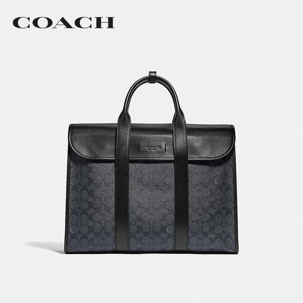 COACH กระเป๋าใส่เอกสาร ผู้ชาย รุ่น Gotham Portfolio In Signature Canvas สีดำ C5319 JIO1U 7ac816f2c0a53eaa25d12fefb0c6b4fb