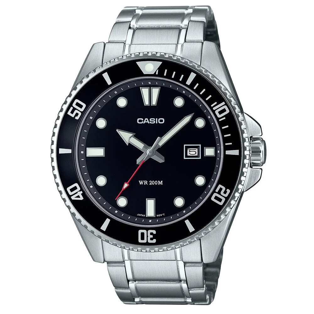 นาฬิกา CASIO รุ่น MDV-107D-1A1VDF วัสดุสเตนเลสสตีล สีเงิน 85cfc3aa805b6bf616bf465522e29bf4