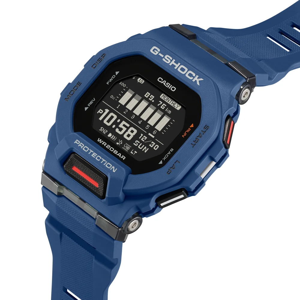 นาฬิกาผู้ชาย CASIO G-SHOCK YOUTH รุ่น GBD-200-2DR วัสดุเรซิ่น สีน้ำเงิน 8db5699ac6322b02fc7ad08d53669296