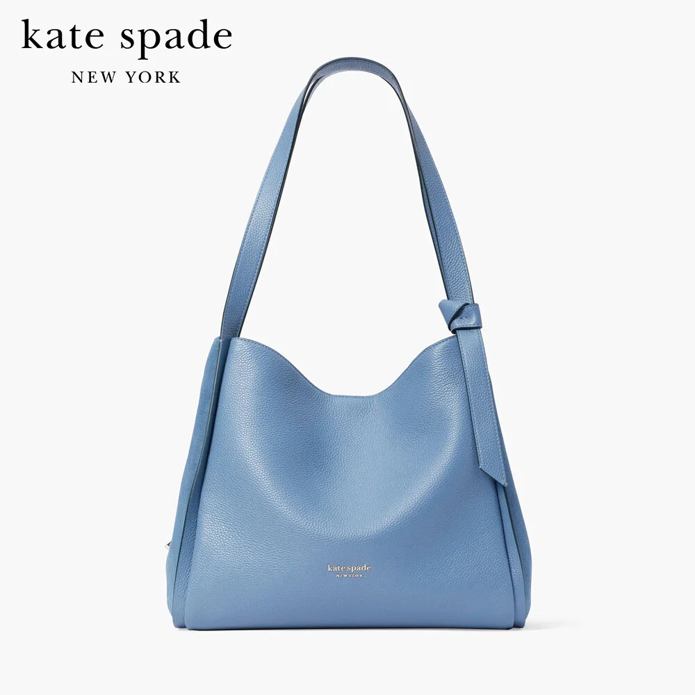 กระเป๋าสะพายหนัง Kate Spade New York KNOTT PEBBLED LEATHER & SUEDE LARGE SHOULDER BAG K4379 93a855f20403378b217f5d021c38c778