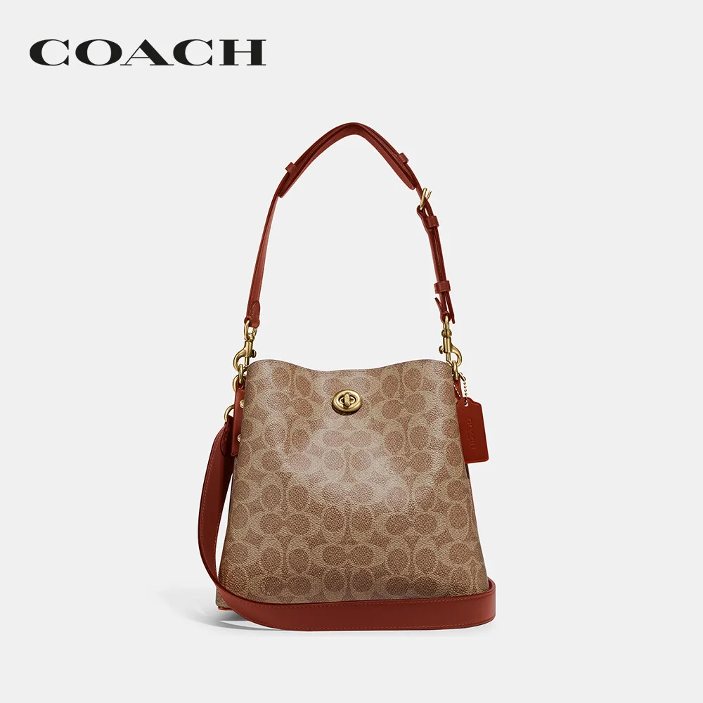 COACH กระเป๋าถือ ผู้หญิง รุ่น Willow Bucket Bag In Signature Canvas สีครีม C3890 B4NQ4 9d866afa6c4545deb6c382805c26e03c