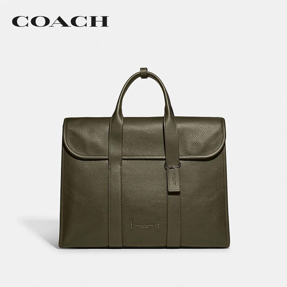 COACH กระเป๋าใส่เอกสาร ผู้ชาย รุ่น Gotham Portfolio สีเขียว C5318 ARY a75a74bb1924815889d63b46f25acb1f