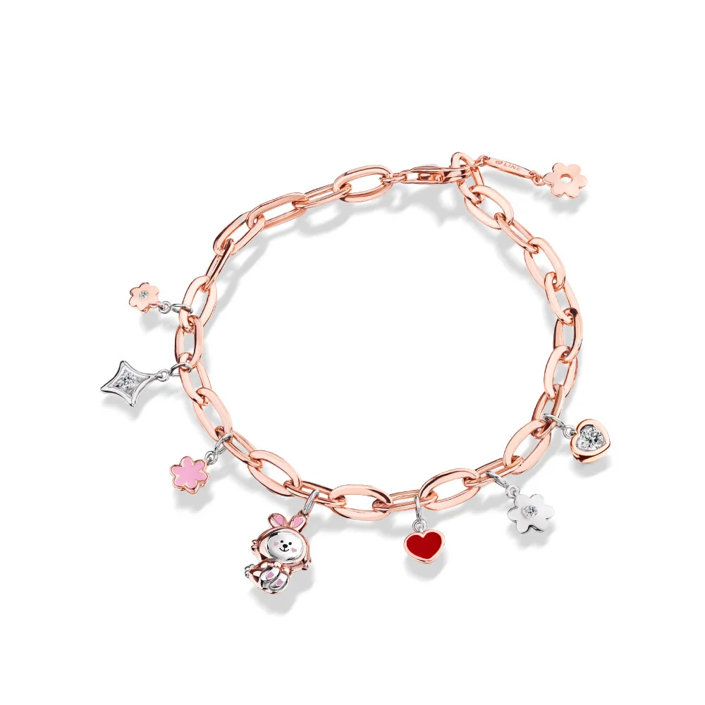 สร้อยข้อมือ Jubilee Diamond - สร้อยข้อมือเพชร Cony Lunar Lucky Charm Bracelet ลิขสิทธิ์แท้ Jubilee LINE Friends Collection c7621dc8e882ab02d1d5e02c7c80fb98