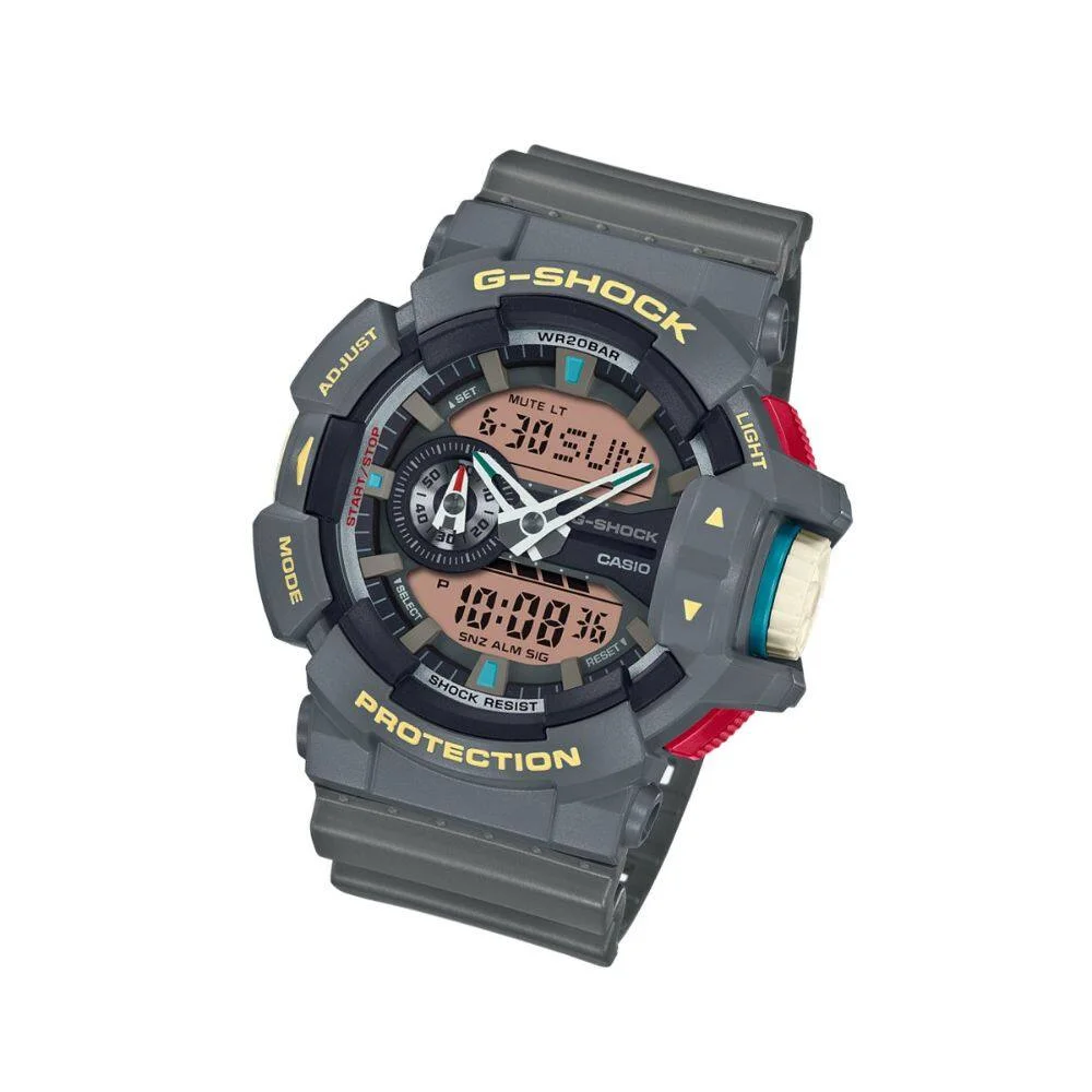 นาฬิกาผู้ชาย CASIO G-SHOCK YOUTH รุ่น GA-400PC-8ADR วัสดุเรซิ่น สีเทา cd95c795b05f51ff865a84a2c9a7b3e1