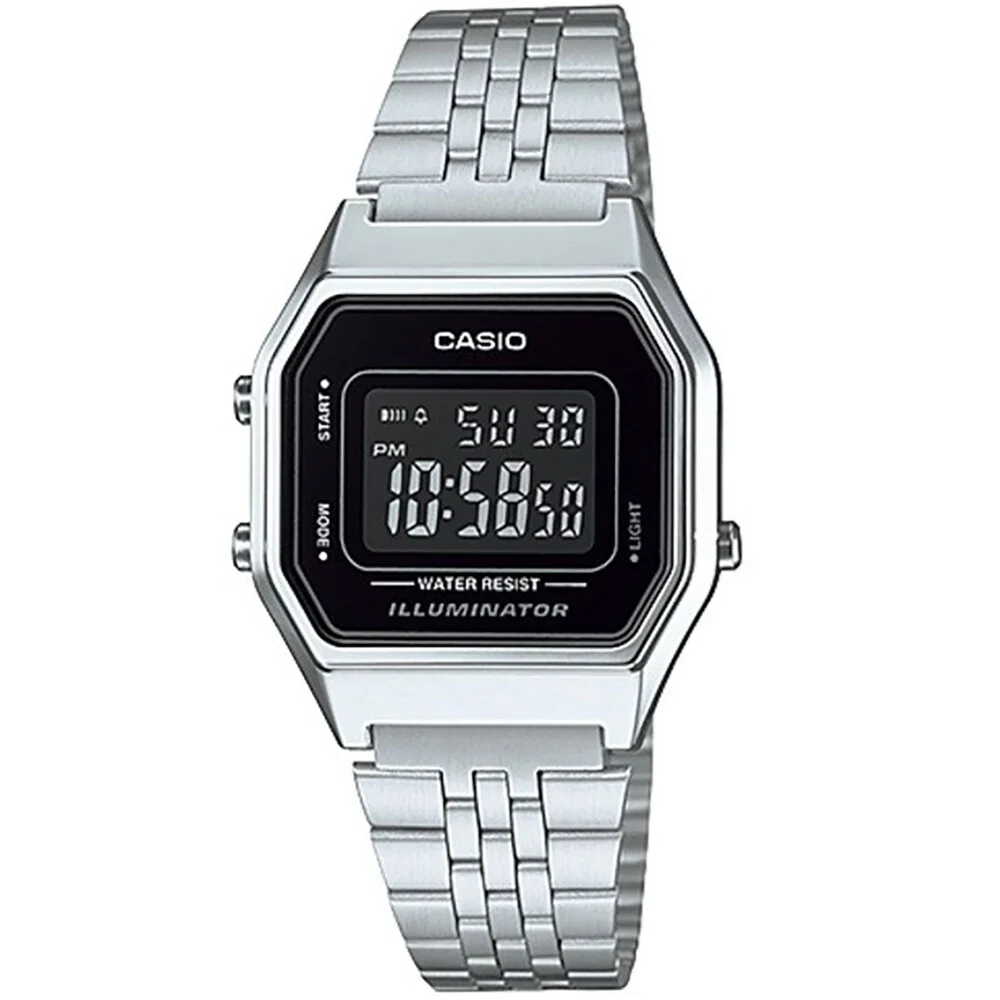 นาฬิกา CASIO รุ่น LA680WA-1BDF วัสดุสเตนเลสสตีล สีดำ e6676ef242abc7efd908de136b65c2a7