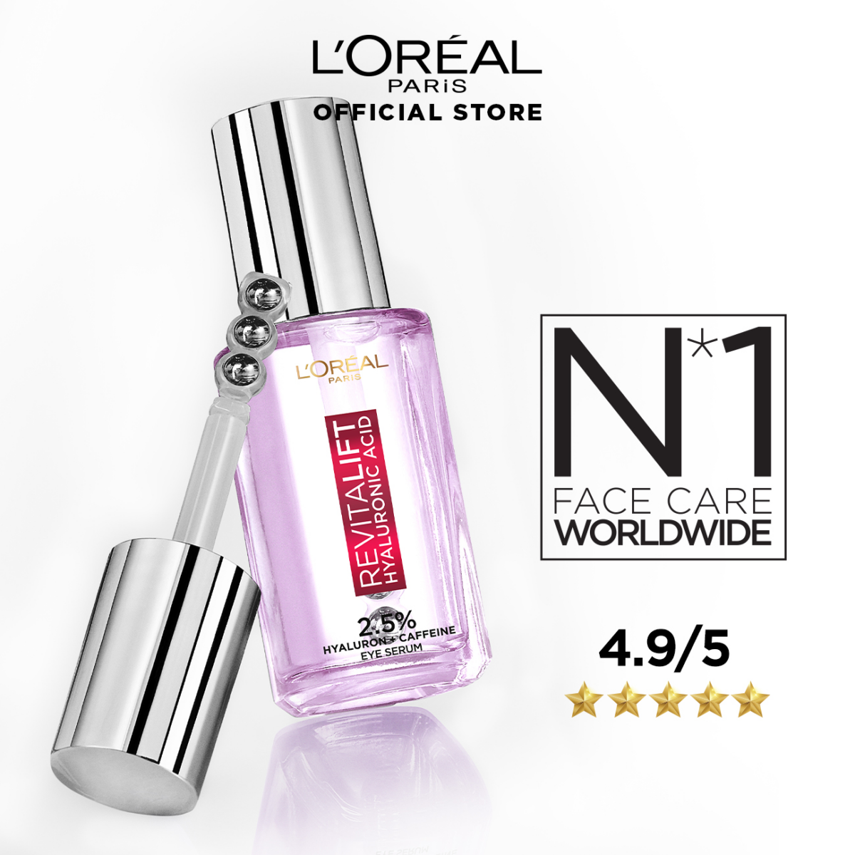 เซรั่มบำรุงผิวรอบดวงตา L'Oréal Paris Revitalift Hyaluronic Acid Eye Serum 20 ml. e98314446354d8afd87a92396616d400