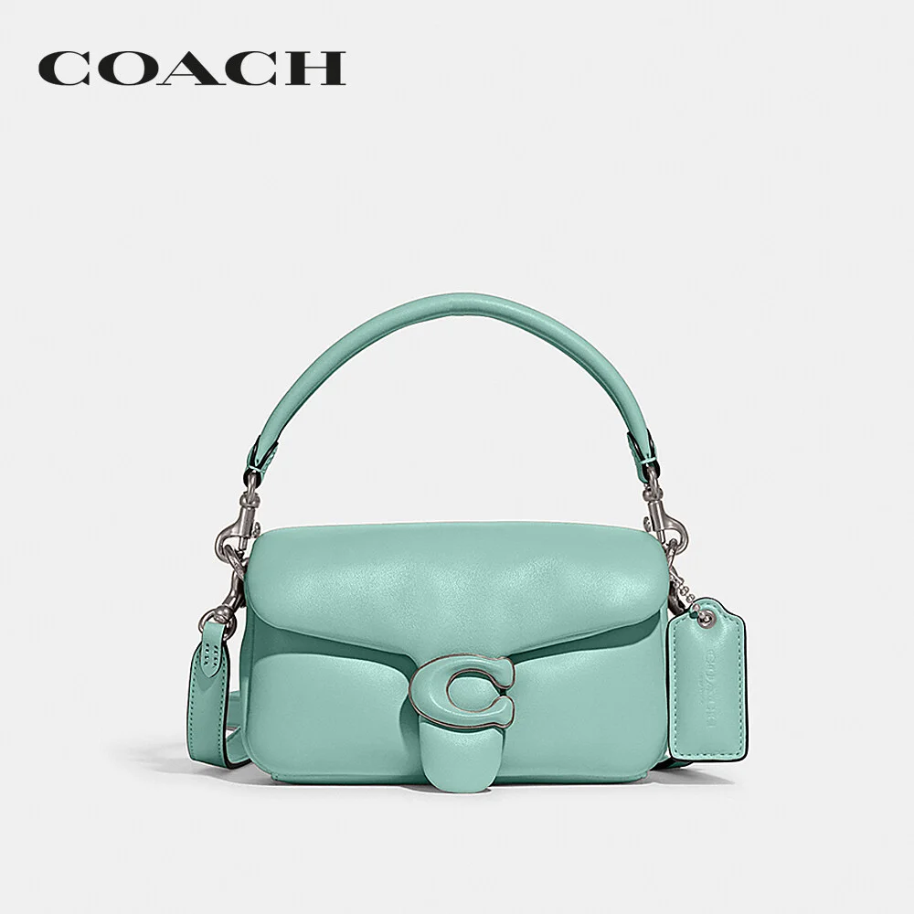 COACH กระเป๋าสะพายไหล่ ผู้หญิง รุ่น Pillow Tabby Shoulder Bag 18 สีฟ้า C3880 LHVSE f3cf4ce4cb7e035c518652ac7e5b568d