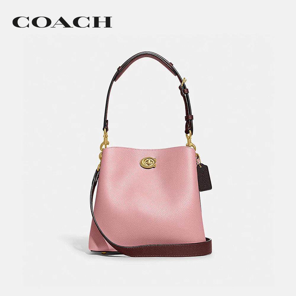 COACH กระเป๋าถือ ผู้หญิง รุ่น Willow Bucket Bag In Colorblock สีชมพู C3766 B4VI6 f66d164083d1114438aedccddabd2d46