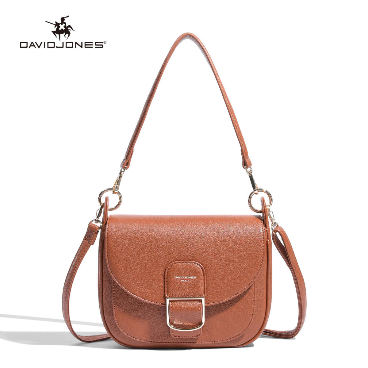 กระเป๋าหนัง Pu Crossbody กระเป๋าถือหญิงกระเป๋าสะพายไหล่ผู้หญิงขนาดเล็ก - David Jones Paris ef026c9c131e4061a01669315471fab0