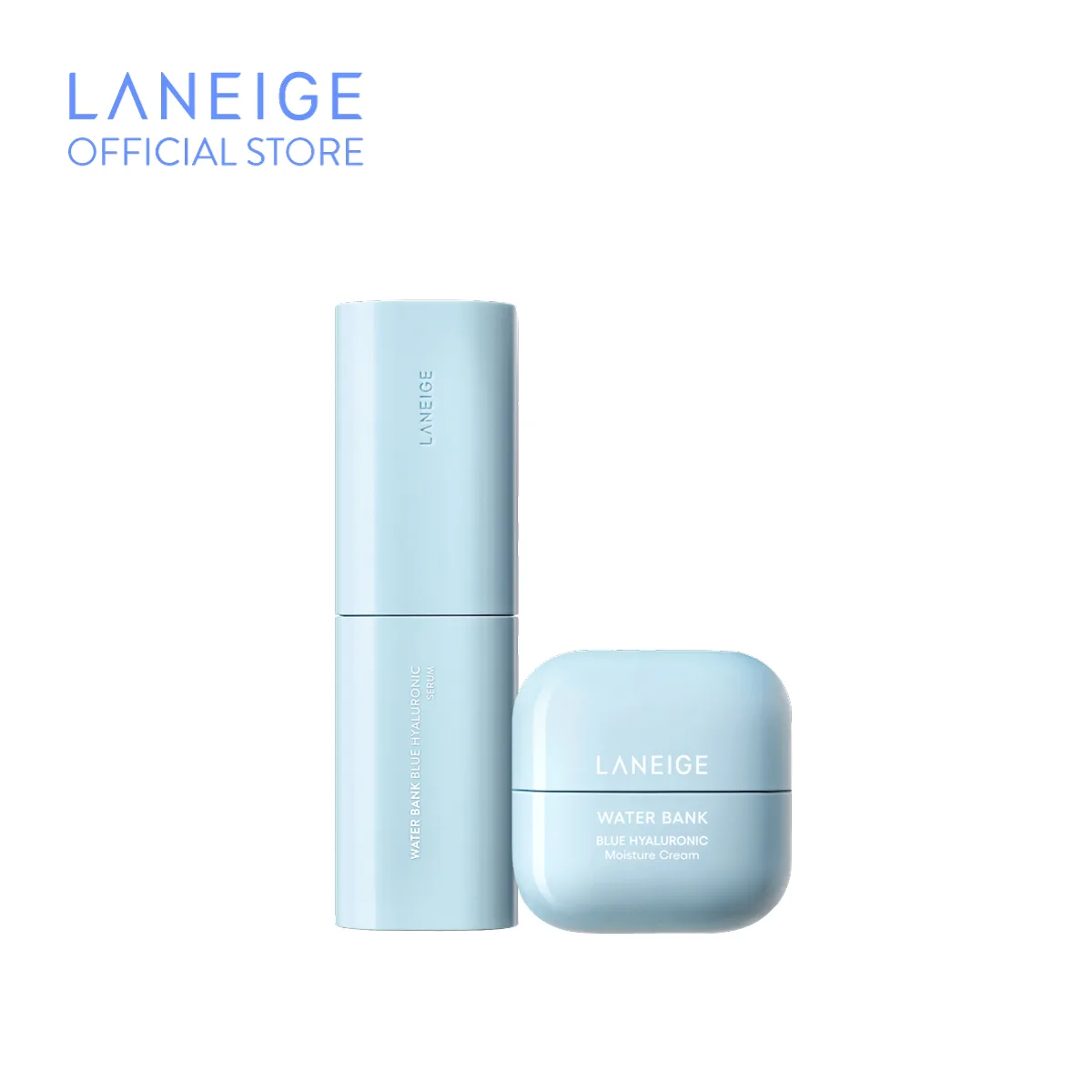 [ใหม่] LANEIGE Water Bank Blue Hyaluronic Serum 50ml + Cream 50ml ลาเนจ วอเตอร์ แบงค์ บลู ไฮยาลูโรนิค เซรั่ม + ครีม 69a435f9cabf8ab55b306e95b17e437a