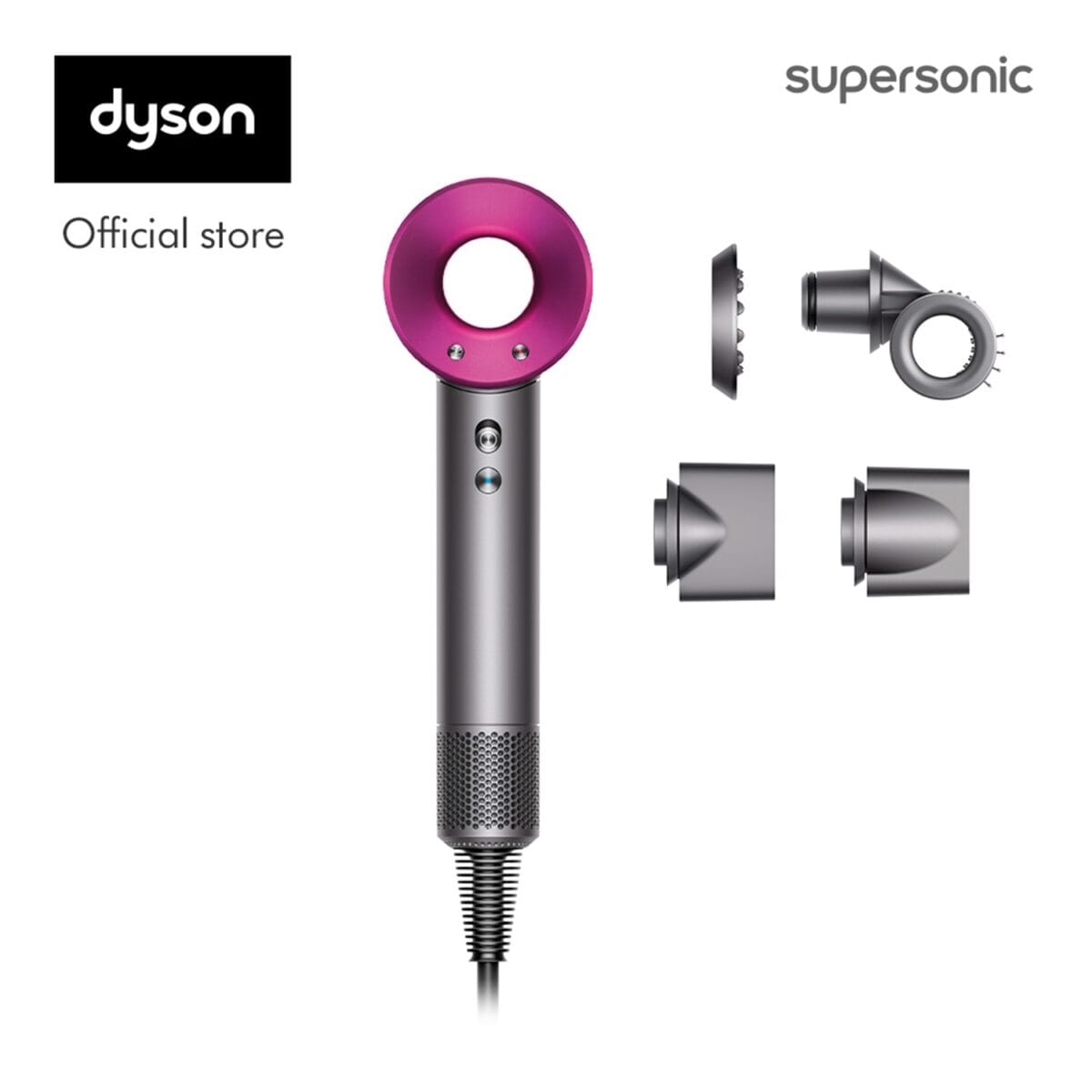 Dyson Supersonic™ hair dryer HD15 (Iron/Fuchsia) ไดร์เป่าผม ไดสัน สีชมพู 6b2029abe7af7fc63a5b17ba9bfb7b8c