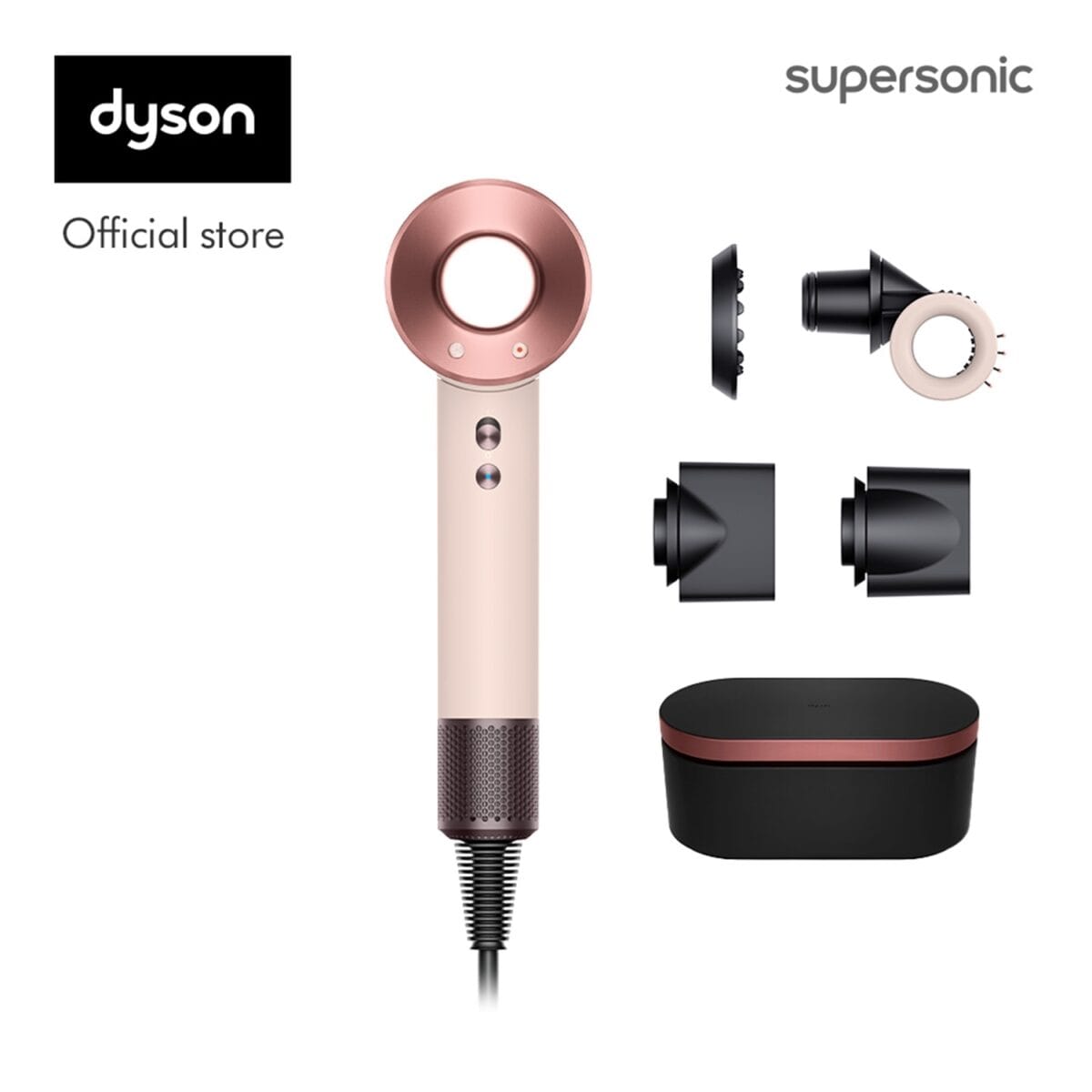 Dyson Supersonic ™ hair dryer HD15 (Ceramic Pink/Rose Gold) with Presentation Case ไดร์เป่าผม สีเซรามิก พิ้งค์ 851d113e674479a1eb50340a3c75bf60