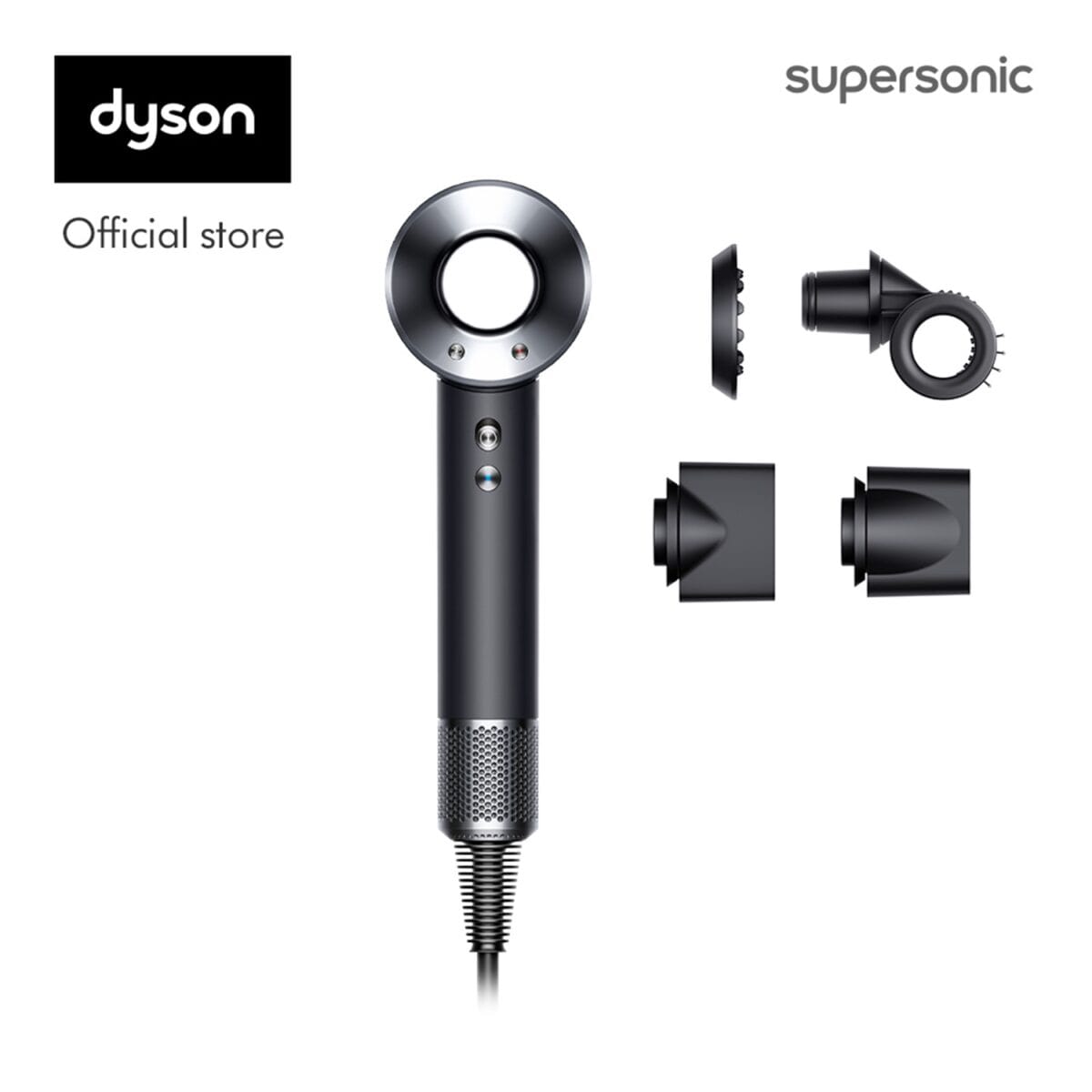 Dyson Supersonic™ hair dryer HD15 (Black/Nickel) ไดร์เป่าผม ไดสัน สี ดำ 982fc111f60afc16a216cfa42f772575