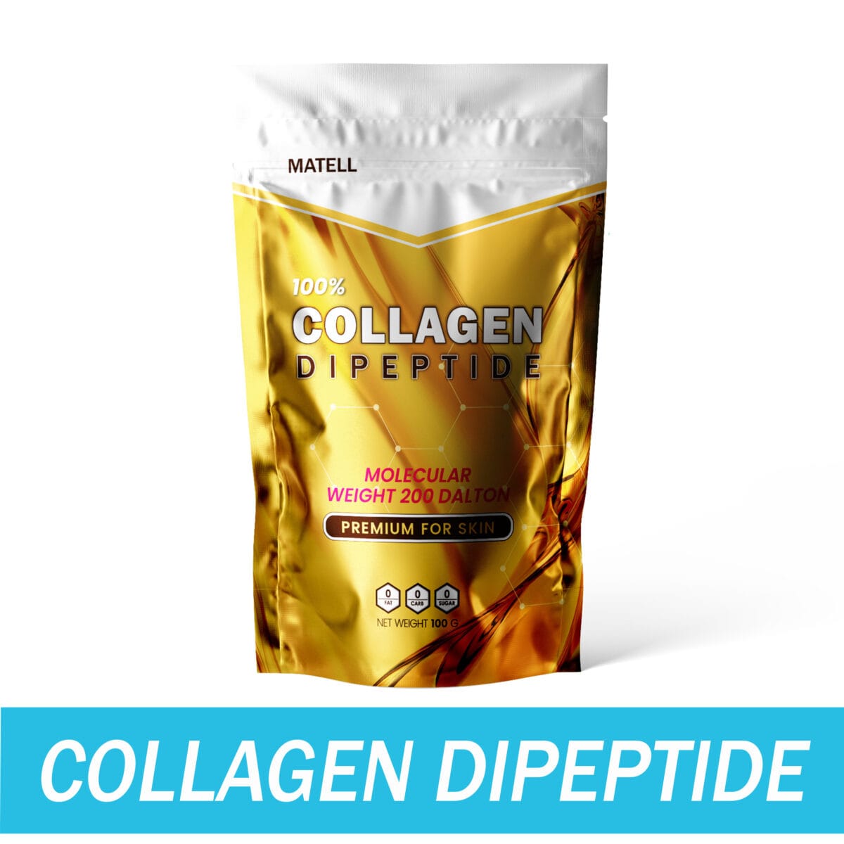 MATELL Collagen Dipeptide 100% คอลลาเจน ไดเปปไทด์ 100g ผสม Rice Ceramide Ceravite ขนาดโมเลกุลเล็กที่สุดในโลก a71a8f31521a7177ac2bb08a663d5581