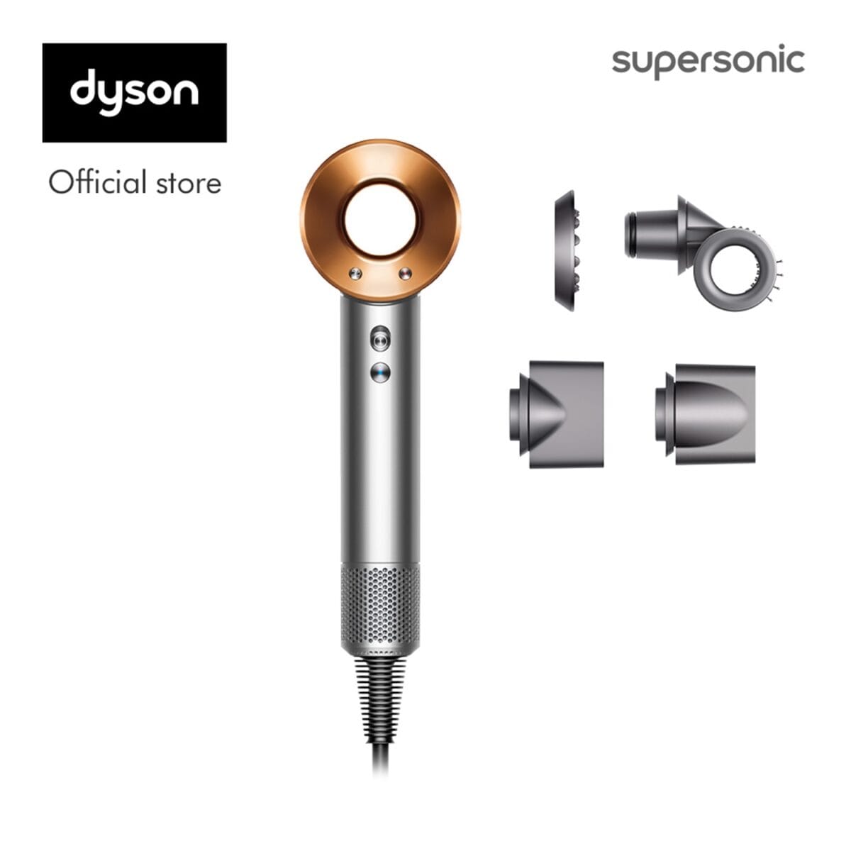 Dyson Supersonic™ hair dryer HD15 (Nickel/Copper) ไดร์เป่าผม สีนิกเกิล/ริชคอปเปอร์ cd3aed3b4f1b6b84ae6cf5f911bbd953